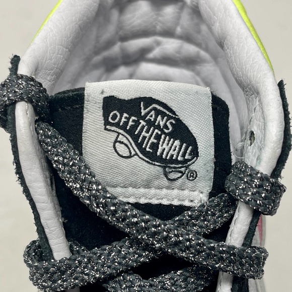 Vans Sk8-Hi Platform 2 Off The Wall Skateboard Black White Womens 7 L.6.7-1099 - Picture 12 of 16